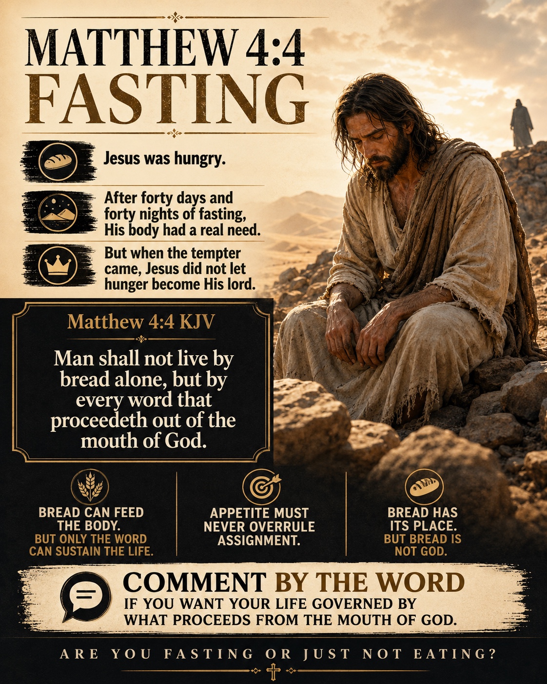 Scripture-based fasting graphic